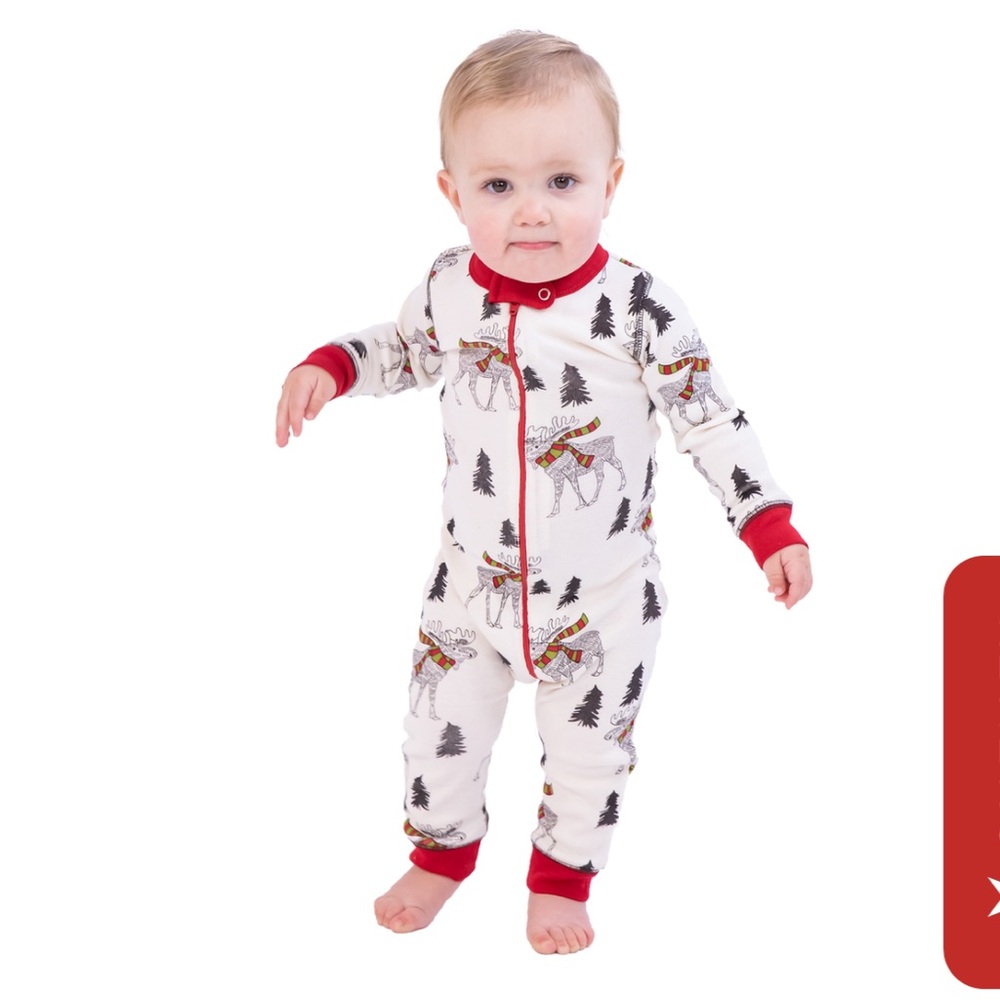 NWT LAZY One Moosletoe toddler union suit